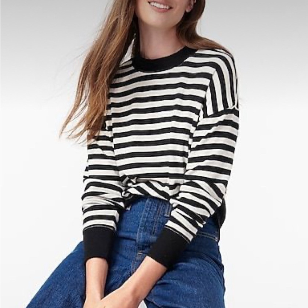 J.Crew Supercozy Mockneck Pullover in Stripe